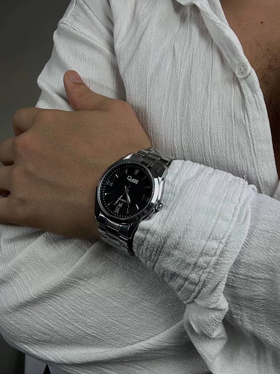Q.P Black Screen Vintage Wristhwatch