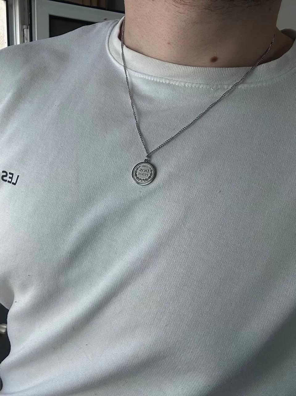 Silver Elizabeth Double-Sided Necklace