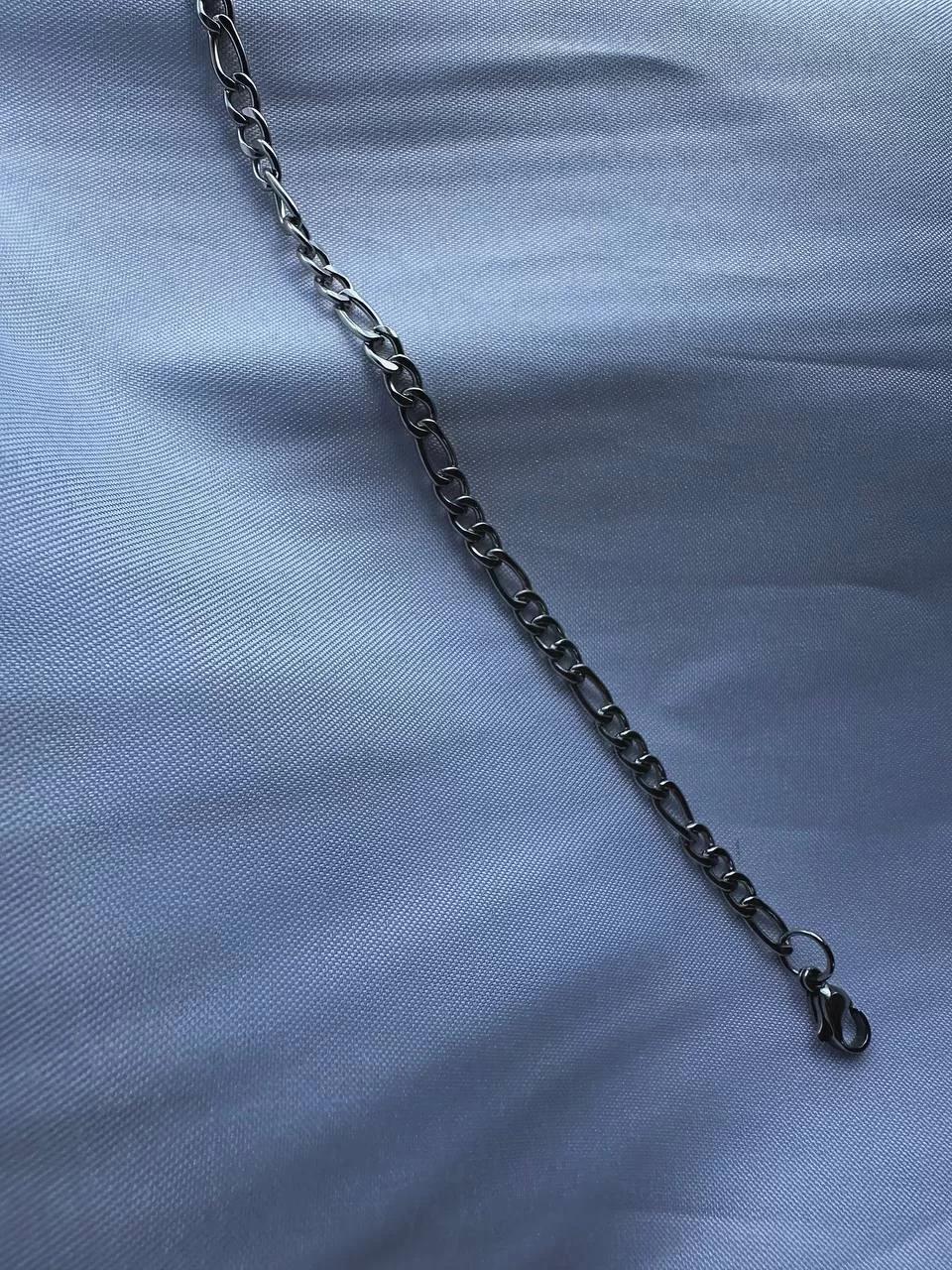 Silver Figaro Bracelet