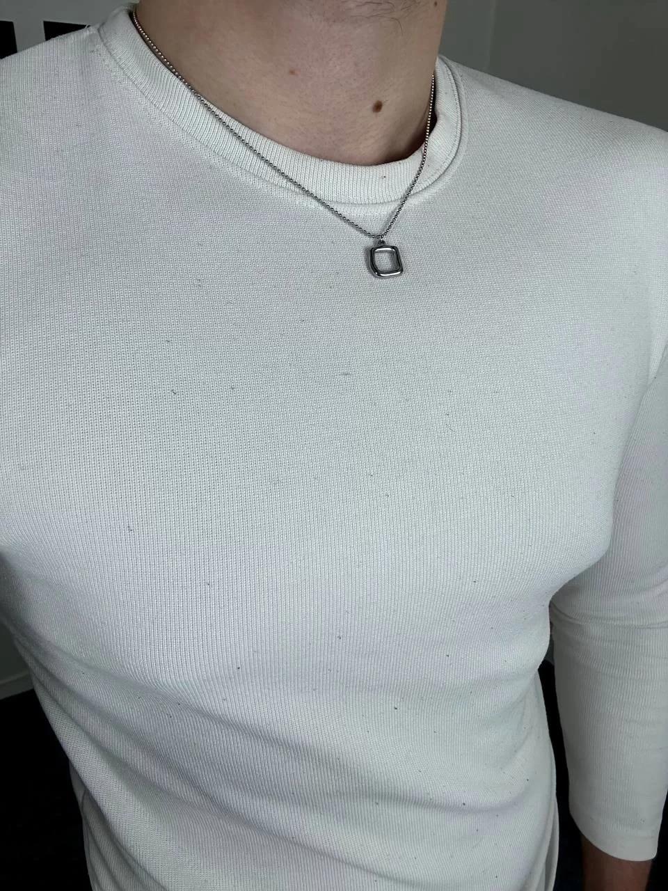 Silver Frame Necklace
