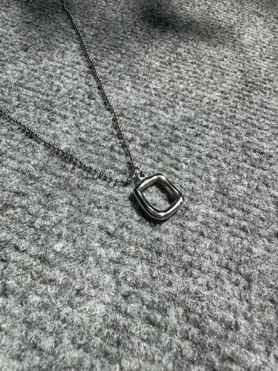 Silver Frame Necklace