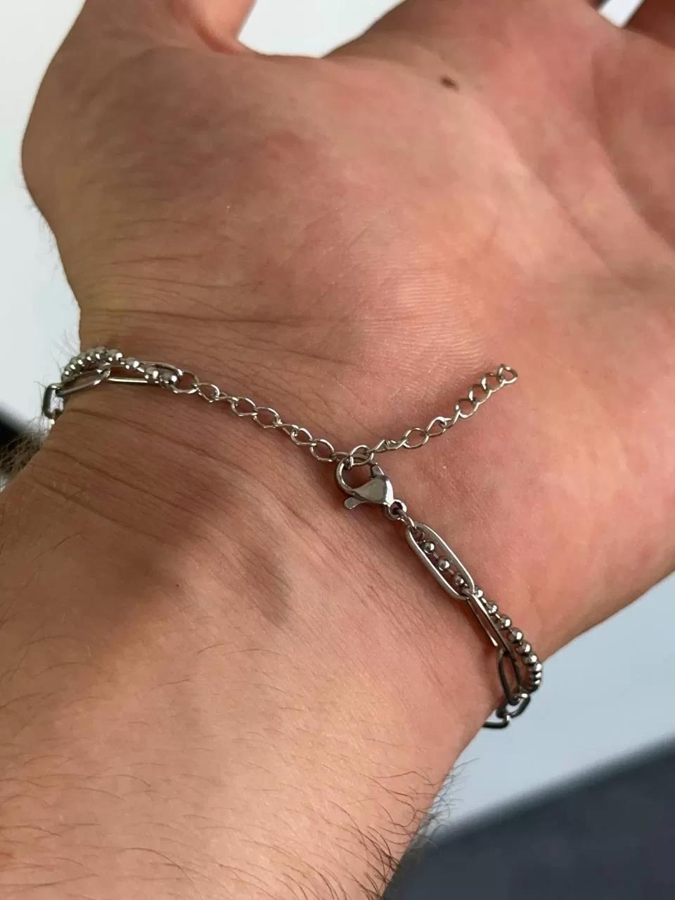 Silver Long Chain Bracelet