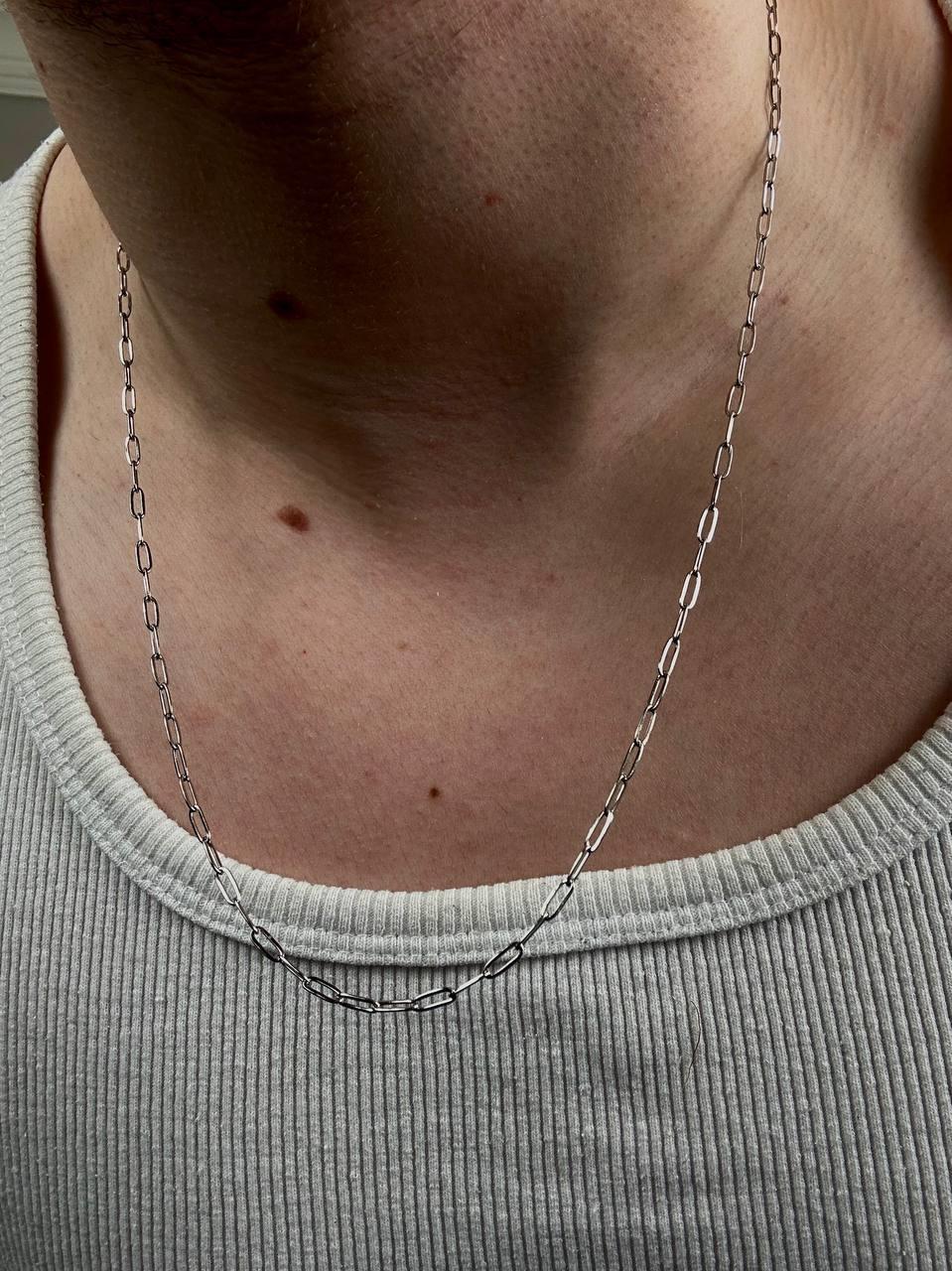 Silver Long Chain Necklace