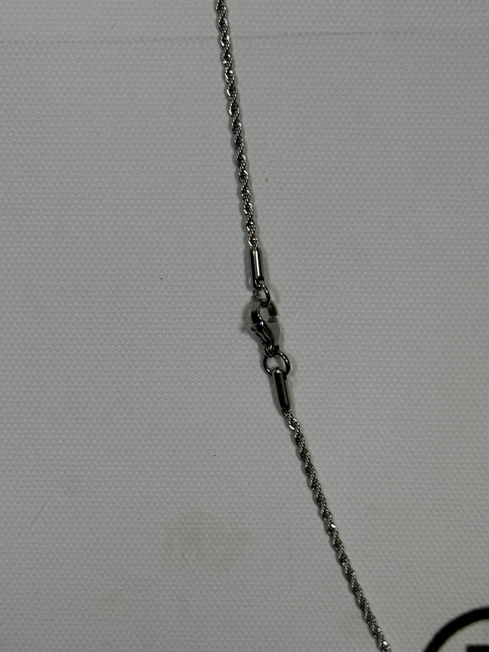 Silver Short Auger Necklace