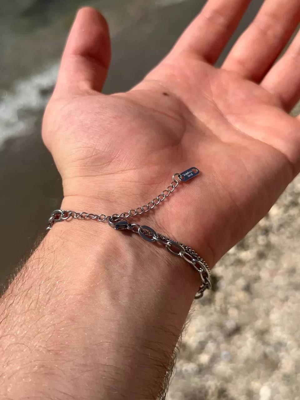 Silver Thick Chain Bracelet