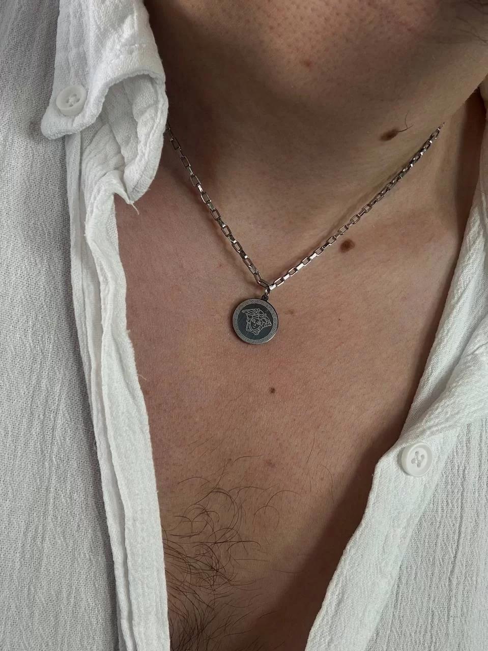 Silver Versace Necklace