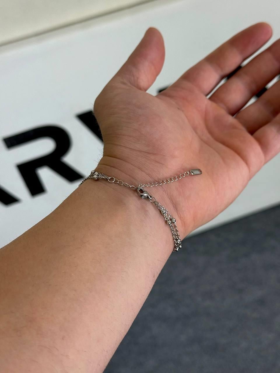 Triple Dot Silver Bracelet