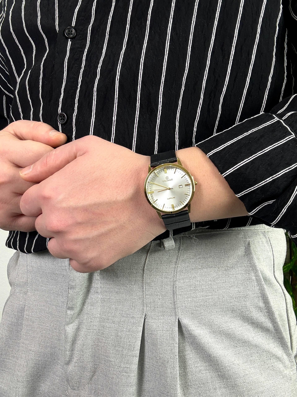 Vivaldi Laurent Leather Cord Vintage Wristhwatch