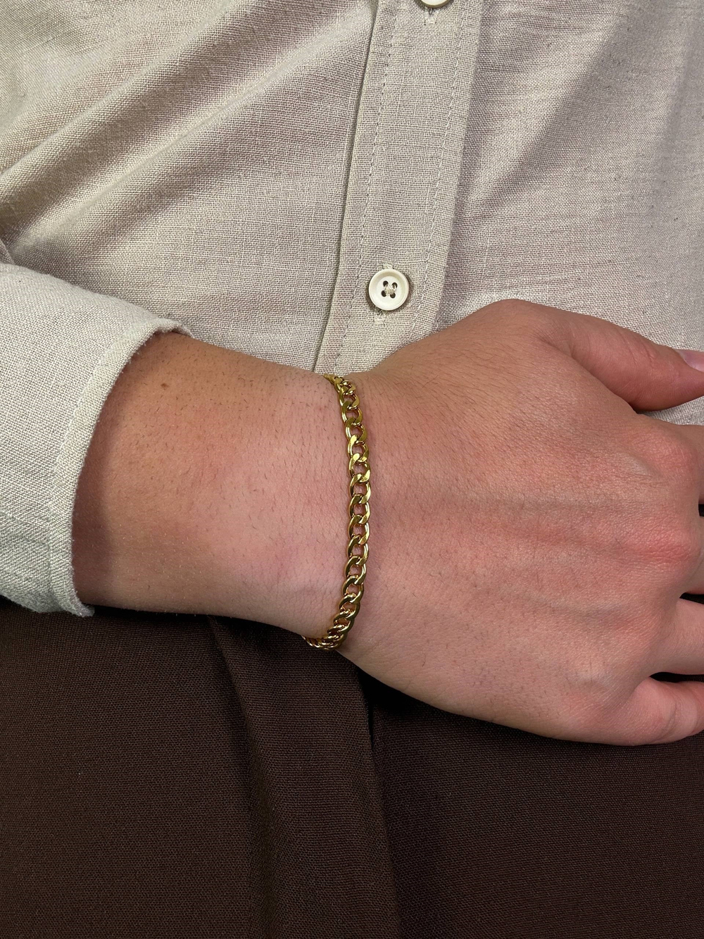 Voltaire Gold Chain Bracelet