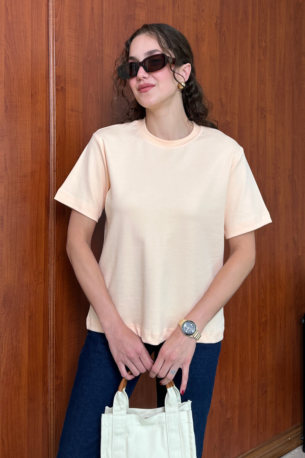 C.S Bisiklet Yaka T-Shirt -SOMON