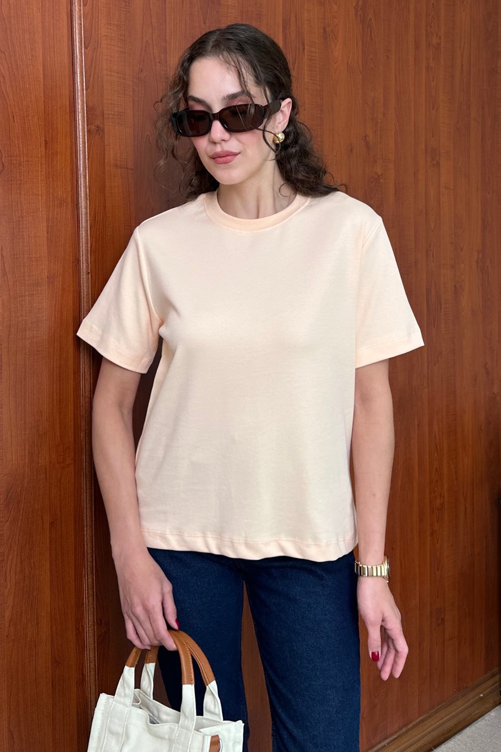 C.S Bisiklet Yaka T-Shirt -SOMON