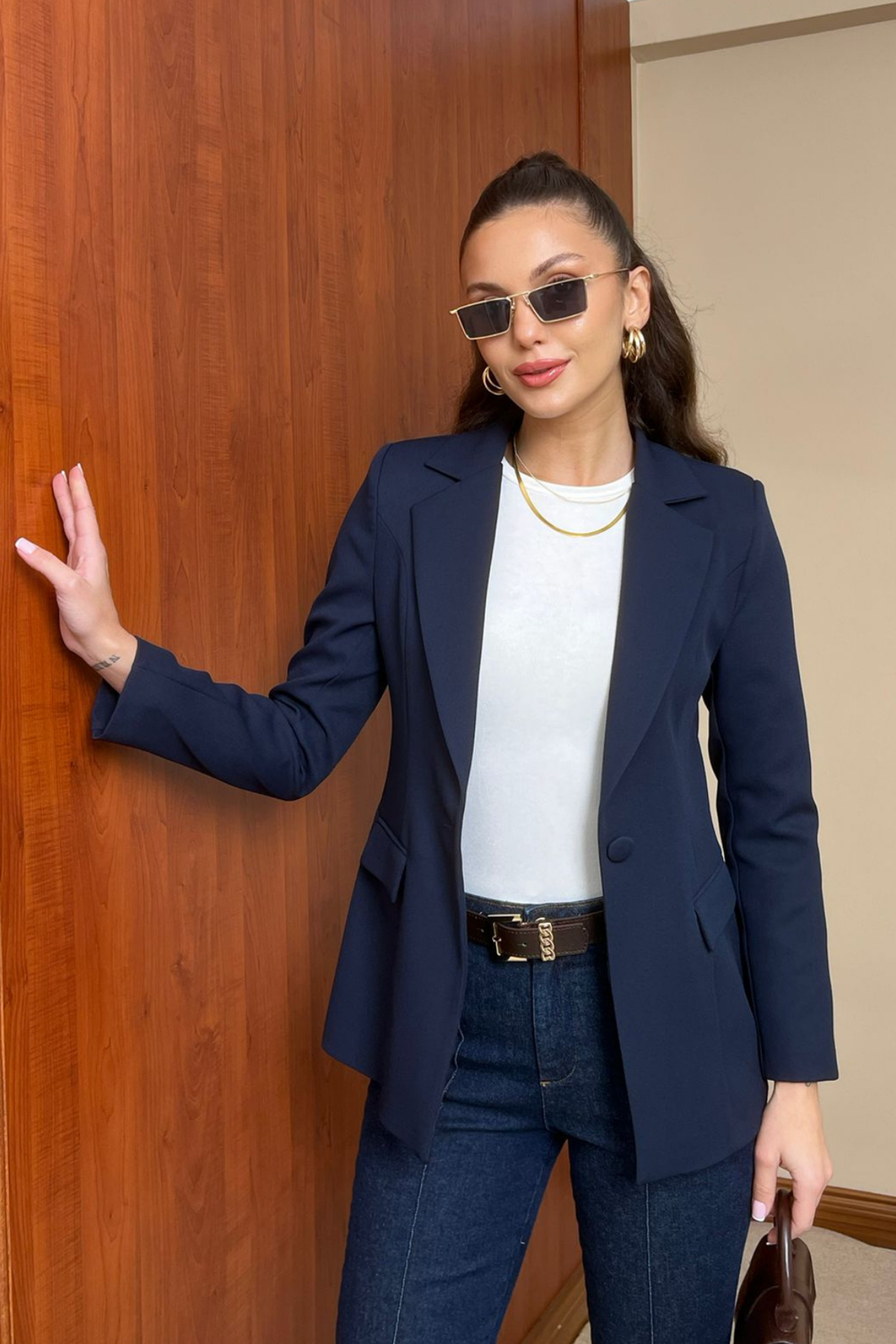 Blazer Ceket - LACİVERT