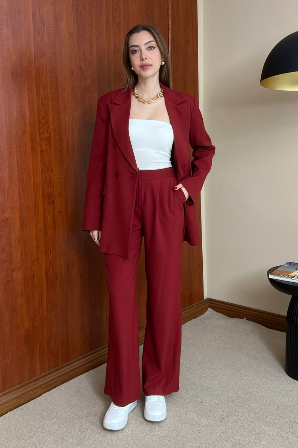 Blazer Takım - BORDO