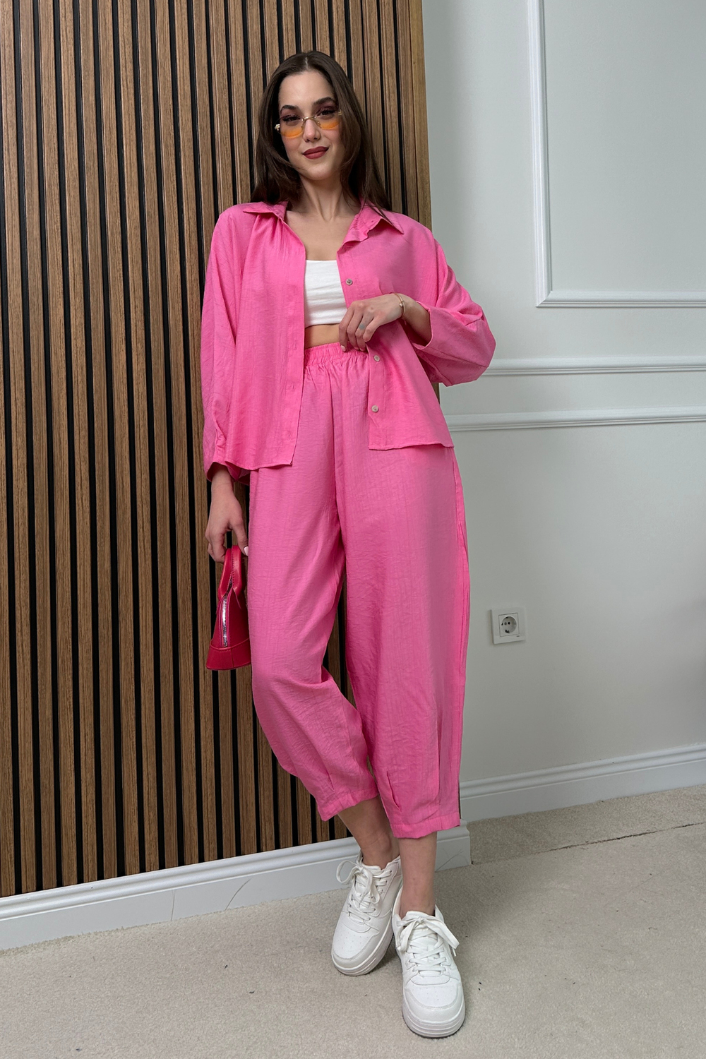 Gömlek Takım - PEMBE