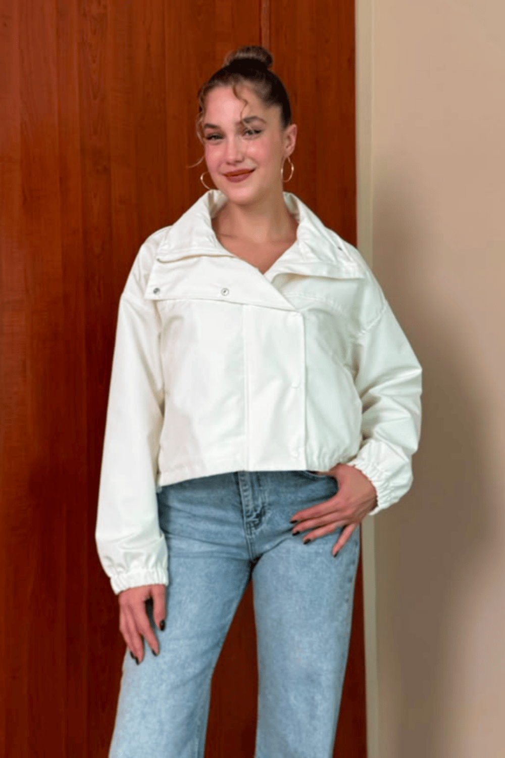 İpkyl Bomber Ceket - KREM