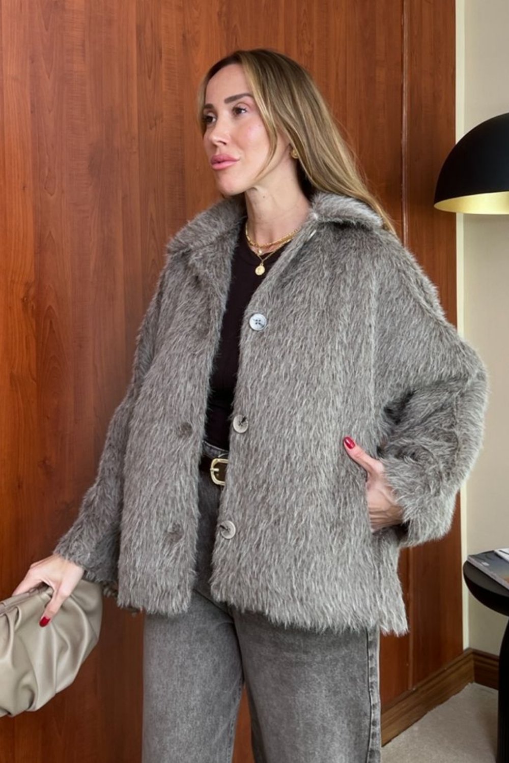 Kaşmir Düğmeli Ceket - CAMEL