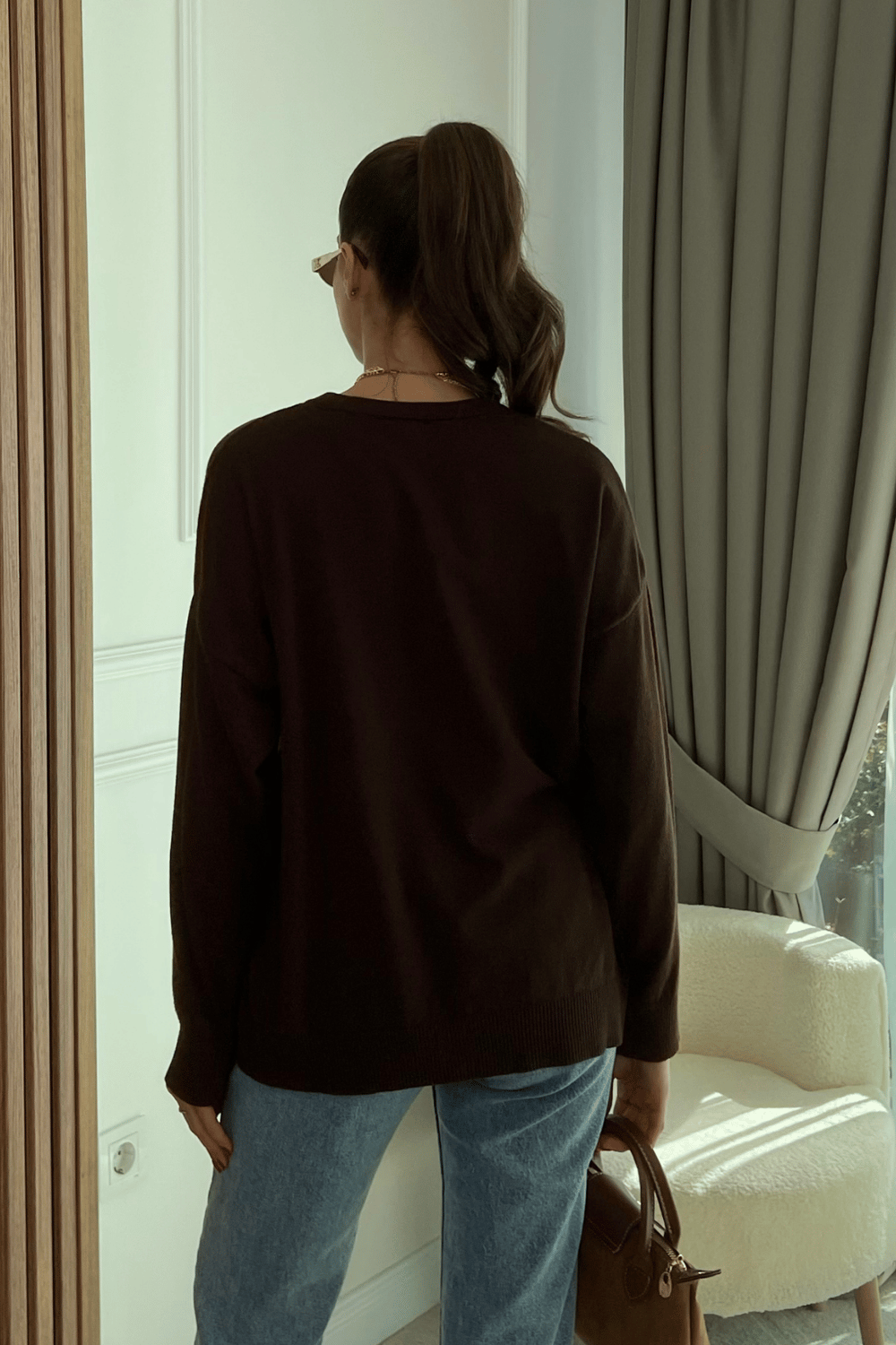 Mass Oversize Triko - KAHVERENGİ