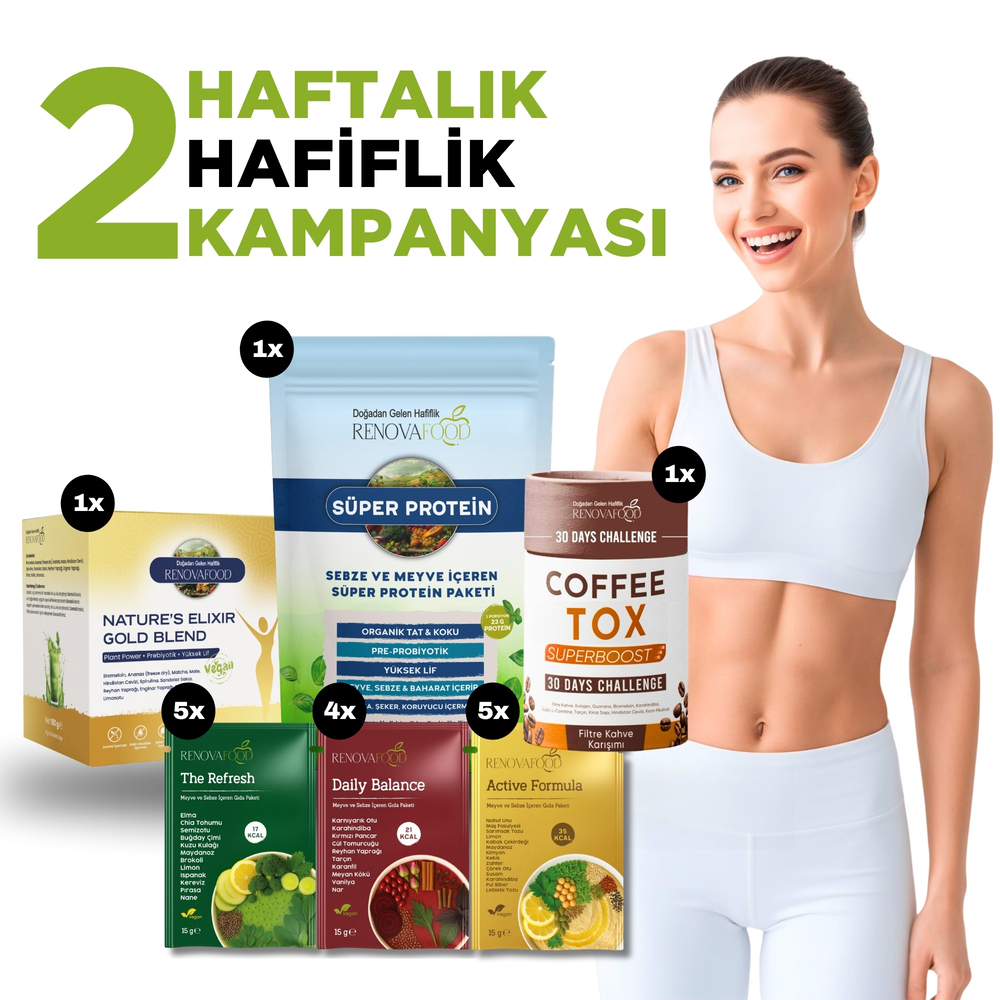 2 Haftalık Planlı Öğün Paketi.Renovafood