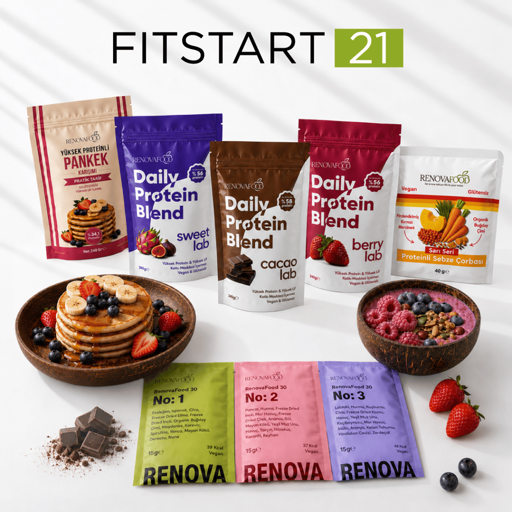 21 Günlük Planlı Hazır Öğün Paketi21 Günlük Planlı Hazır Öğün Paketi | Sağlıklı Beslenme ve Düzenli Yaşam ProgramıRenovafood