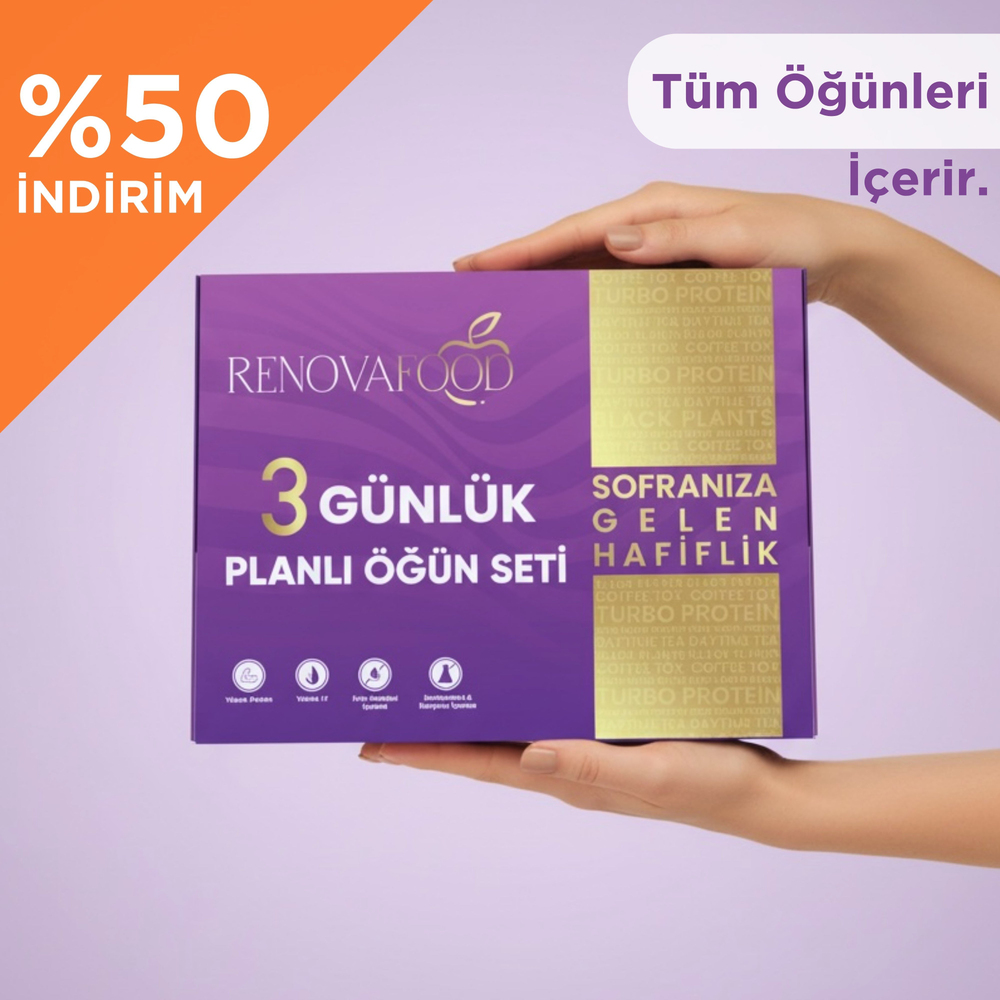 3 Days She-Tox3 Days She-Tox | 3 Günlük Hazır Öğün ve Hızlı Başlangıç Beslenme ProgramıRenovafood