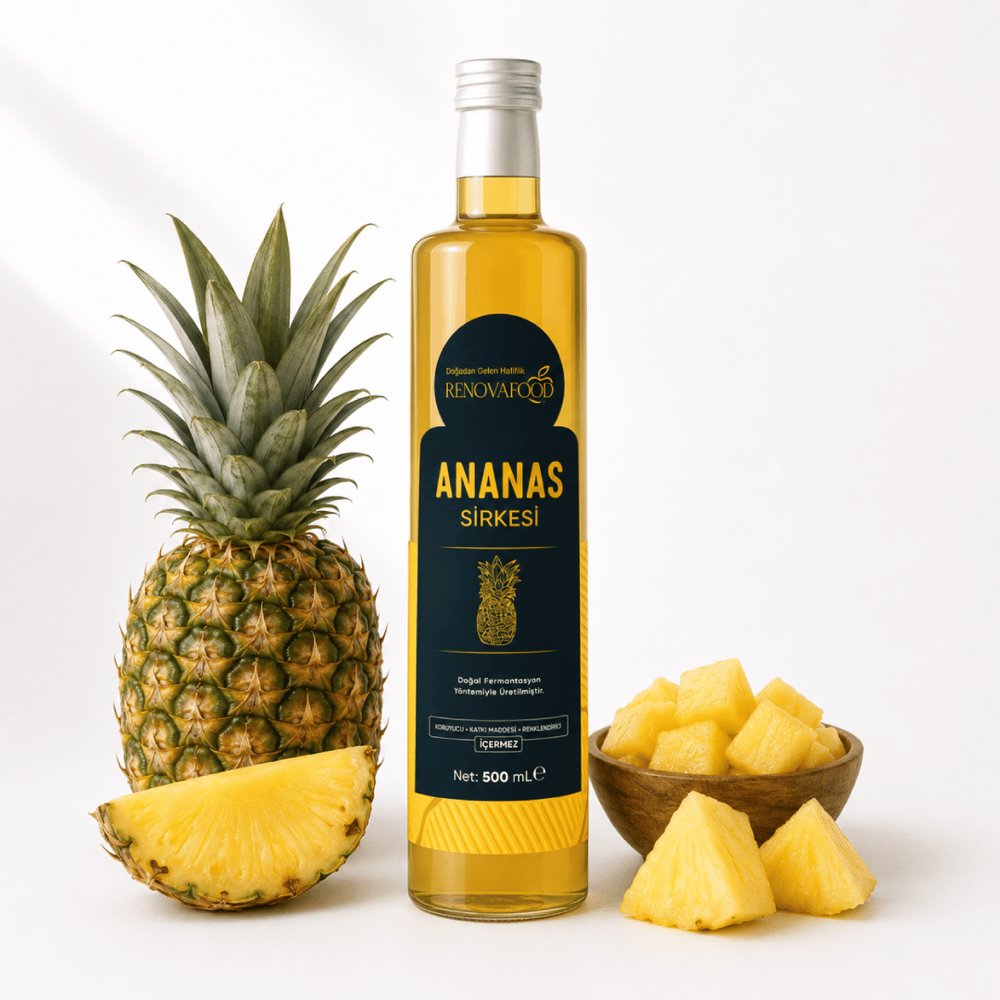 Ananas SirkesiAnanas Sirkesi | Doğal Fermente Katkısız Tropikal Sirke ve Günlük Kullanım ÜrünüRenovafood