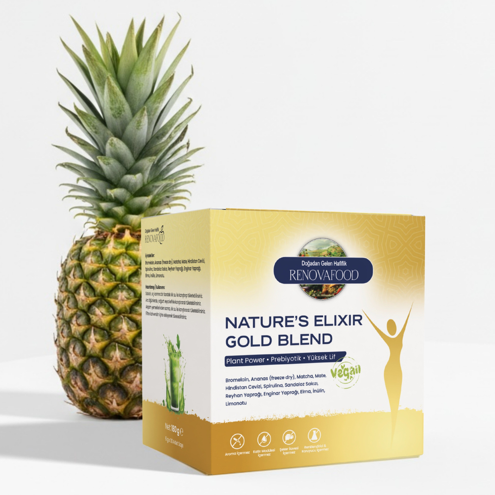 Nature's Elixir Gold BlendNature’s Elixir Gold Blend | Yüksek Lifli, Düşük Kalorili Yeşil Güç KarışımıRenovafood