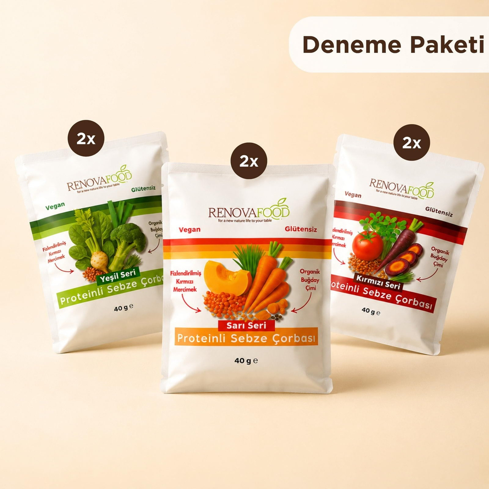 Proteinli Sebze Öğünü: 6'lı Deneme PaketiRenovafood