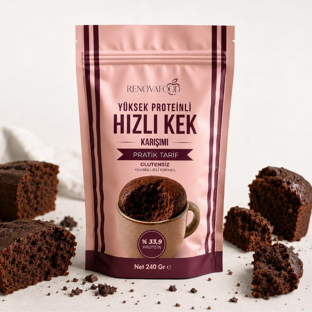 Yüksek Proteinleri Hızlı Kek KarışımıRenovafood
