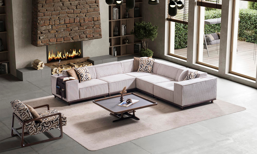 İKİZLER CONCEPT PUFFY KÖŞE TAKIMI (SAĞ+SOL KOLLU+KÖŞE+2 AD. ARA TEKLİ)