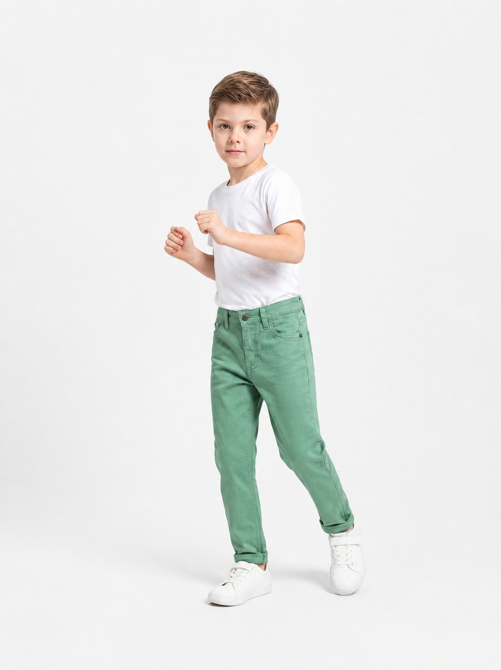 Aren Erkek Çocuk Gabardin Pantolon Yeşil