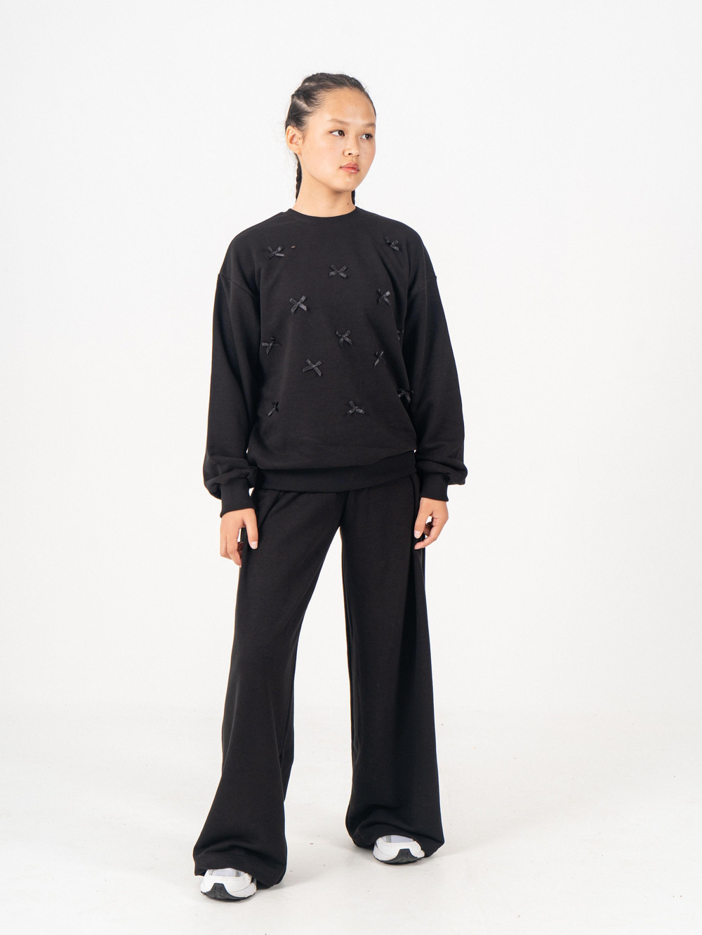 Comfort Bow Kız Çocuk Eşofman Siyah