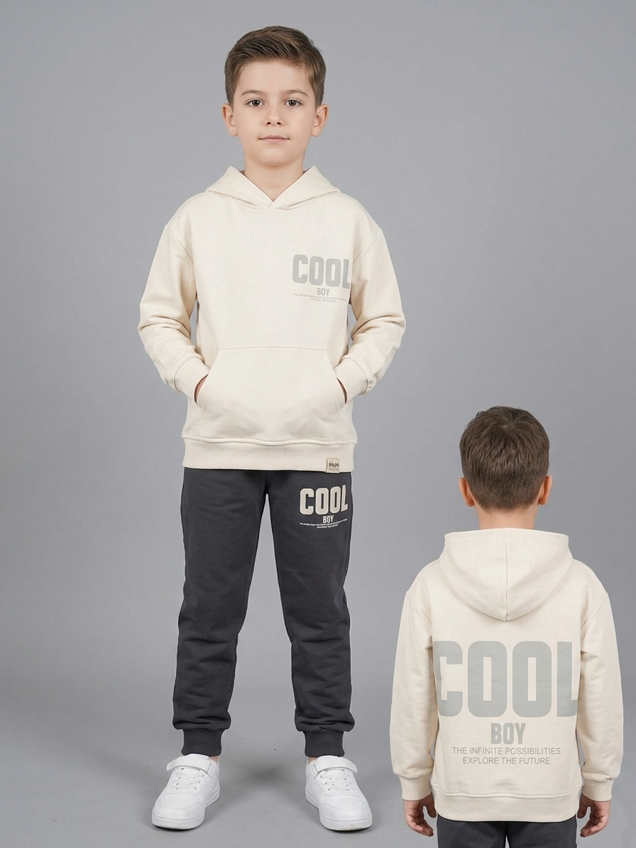 Cool Boy Eşofman Takımı Bej