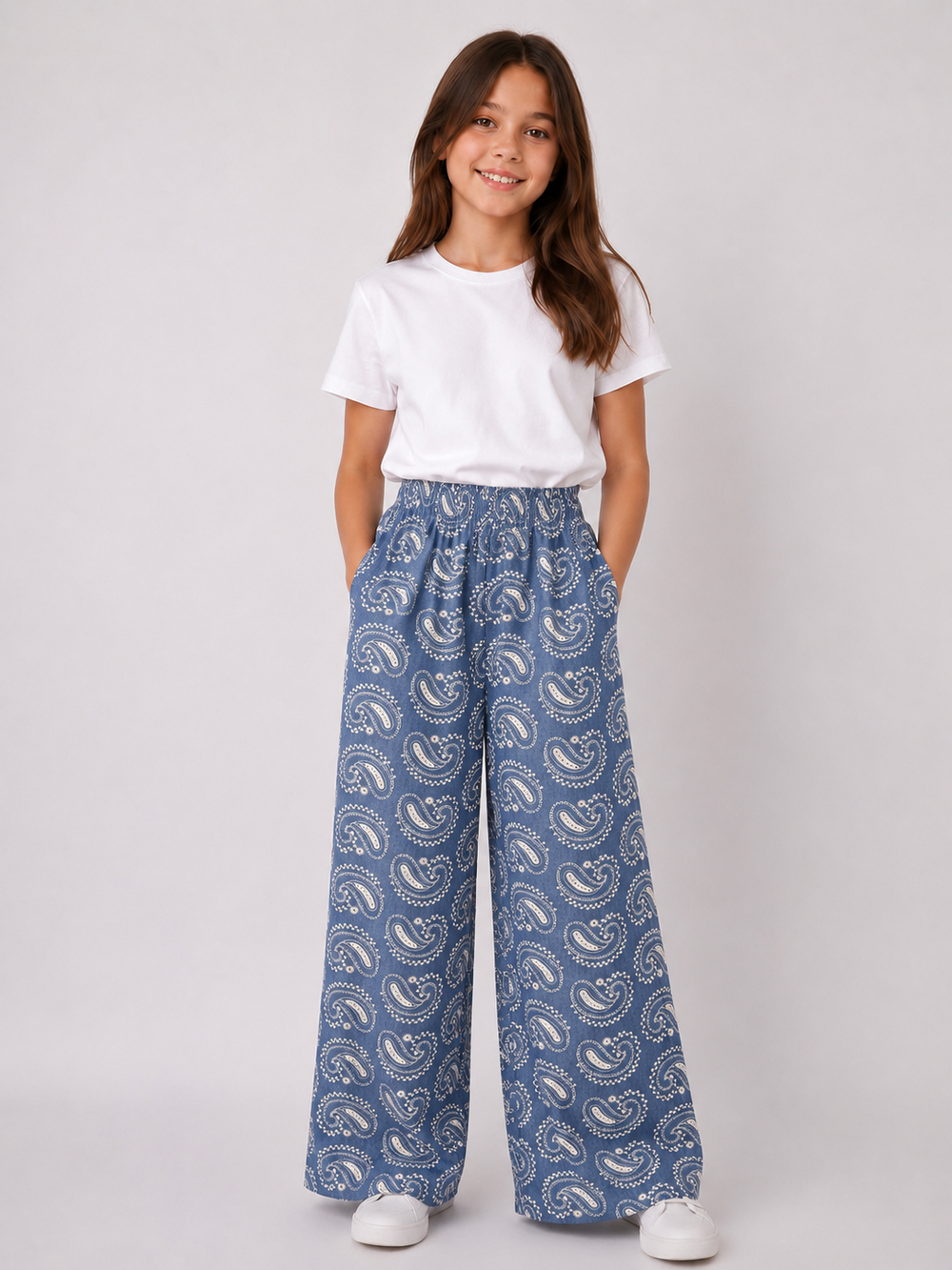 Denio 1 Kot Kumaş Nakışlı Pantolon