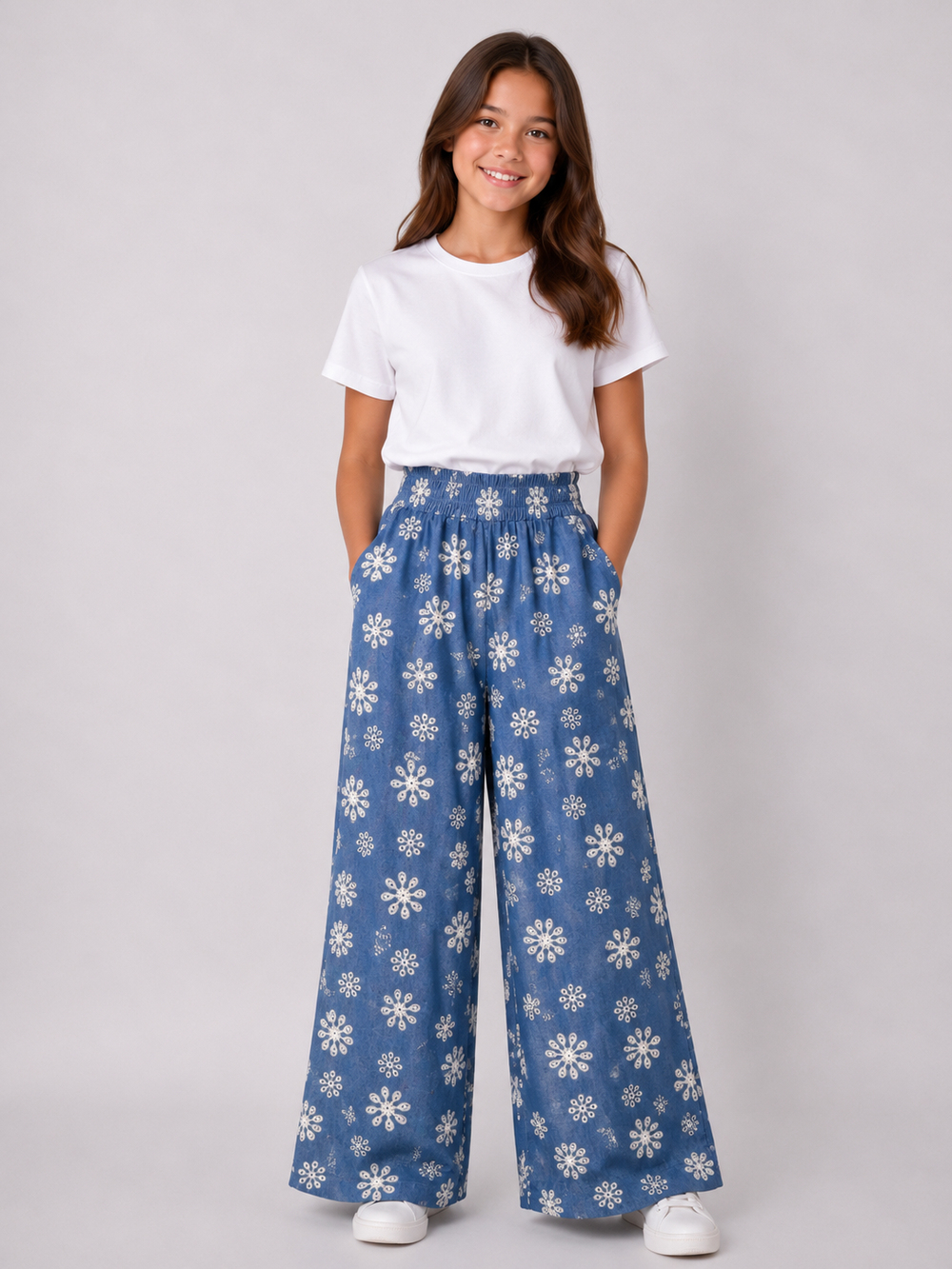Denio 3 Kot Kumaş Nakışlı Pantolon