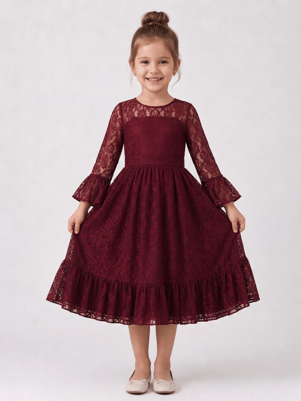 Elite Elbise Bordo