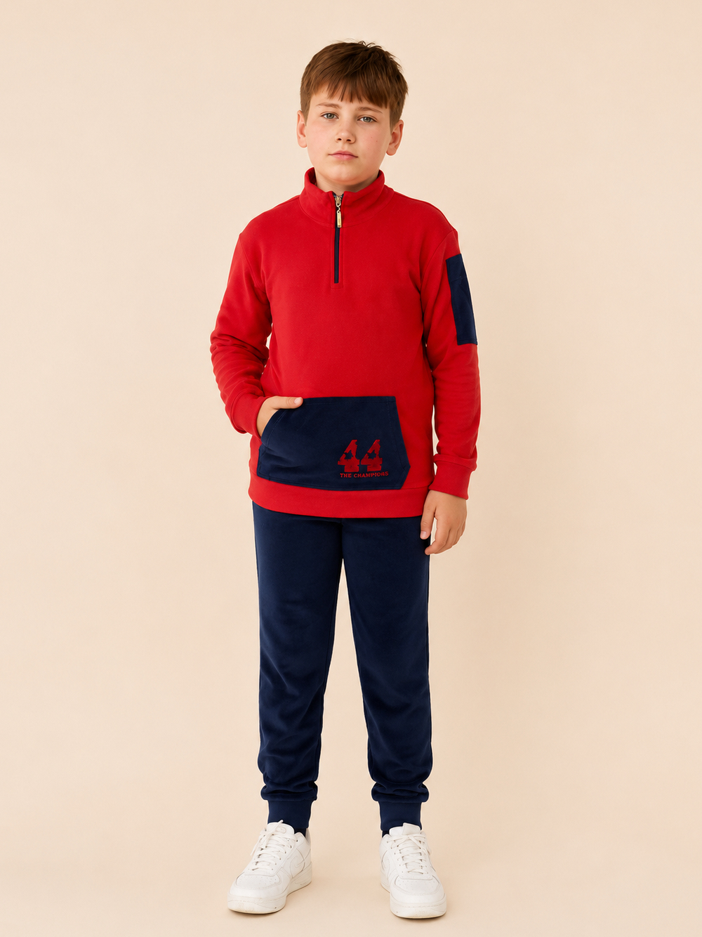 Fortyfour Kadife Takım Erkek Çocuk Pijama Takımı