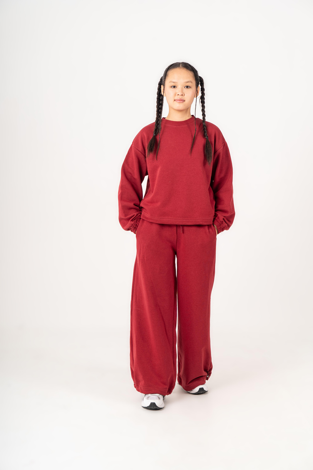Glow Fit Eşofman Takımı Bordo