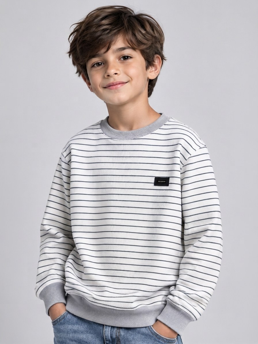 Karon Erkek Çocuk Sweatshirt Gri