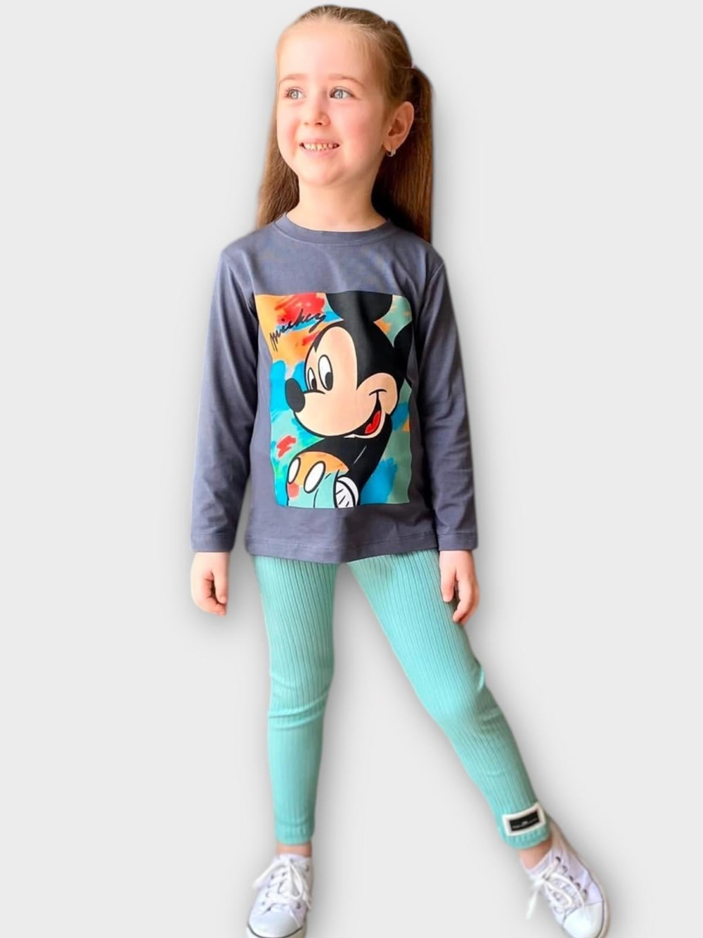 Mickey Mouse Taytlı Takım Turkuaz
