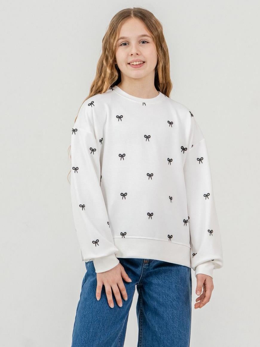 Monet Kız Çocuk Sweatshirt Beyaz