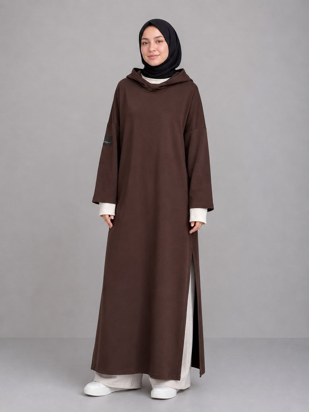 Serra Kız Çocuk Takım Kahverengi - Tesettür Takım