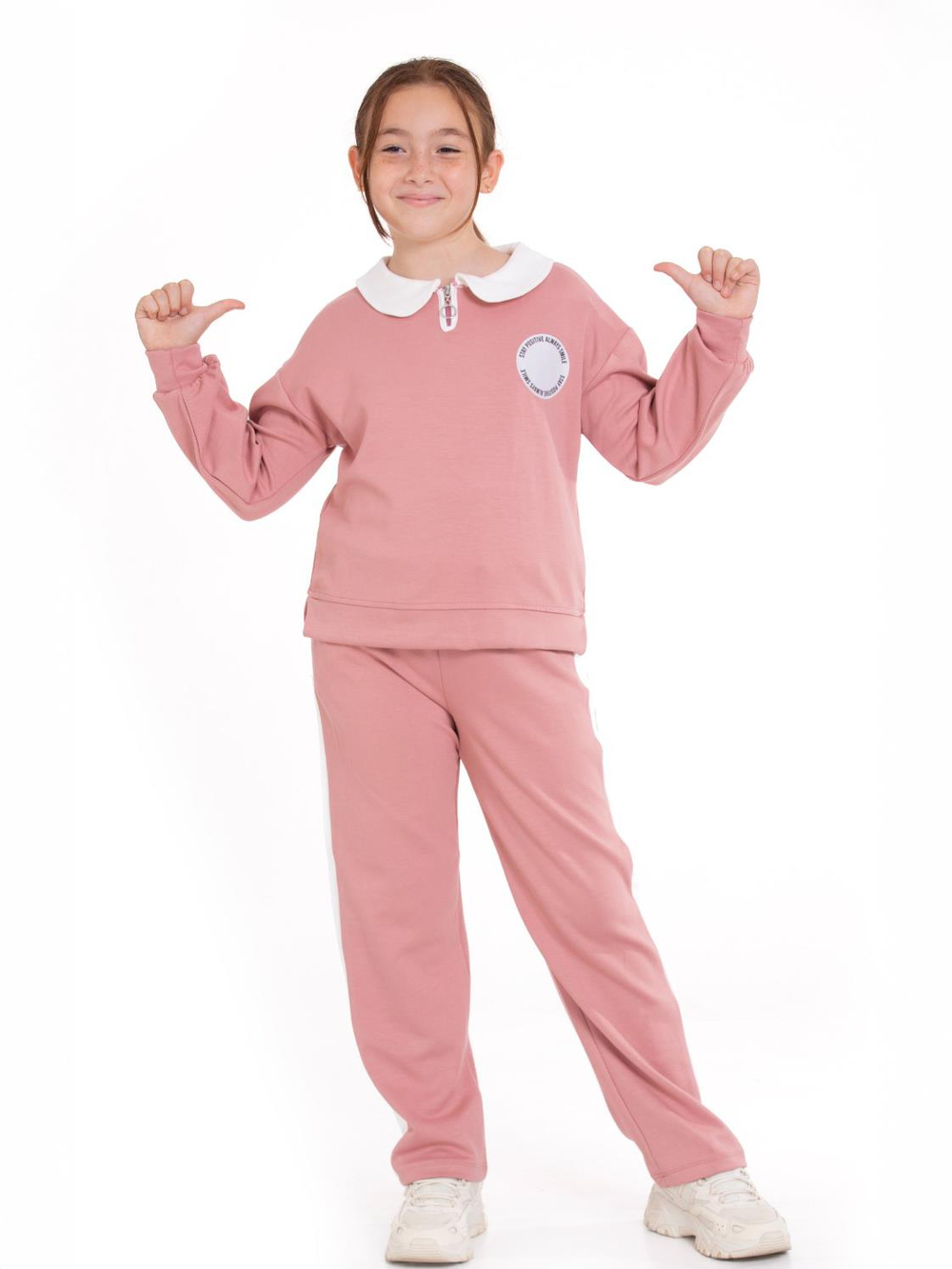 Smile Kız Çocuk Eşofman Takımı Pembe