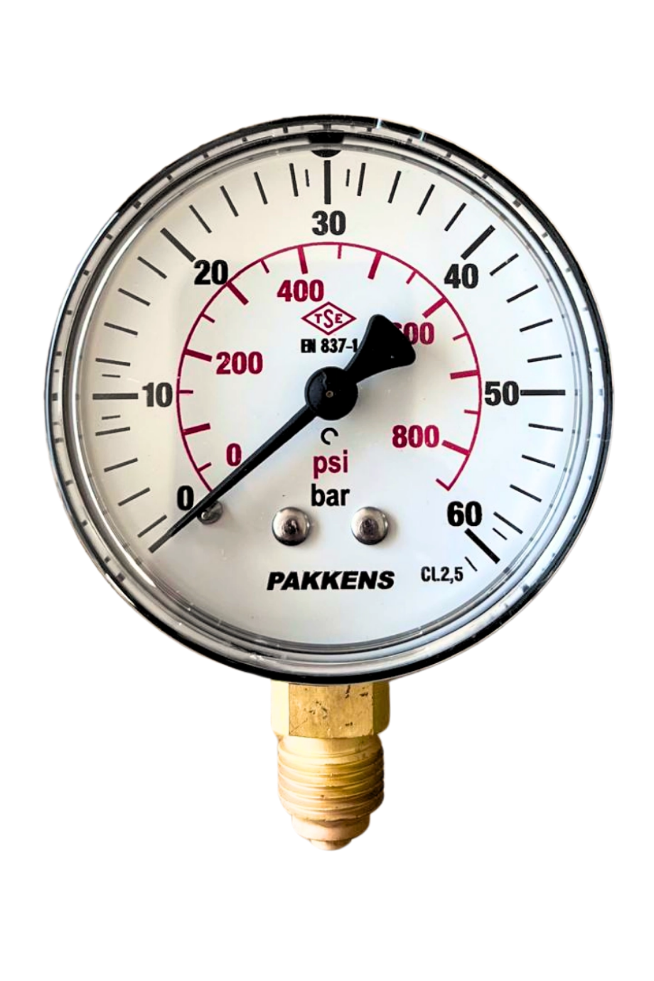PAKKENS MANOMETRE Ø63  1..-..600 BAR