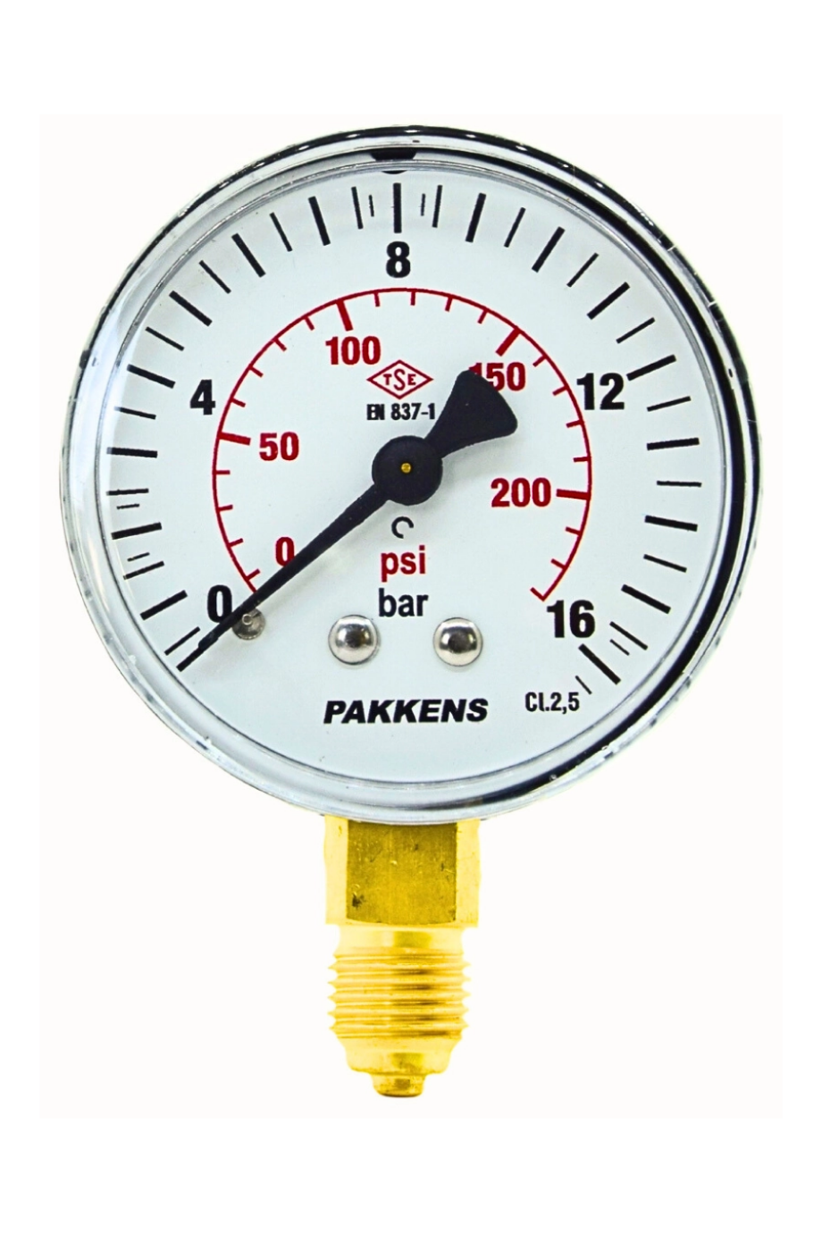 PAKKENS MANOMETRE Ø63  1..-..600 BAR