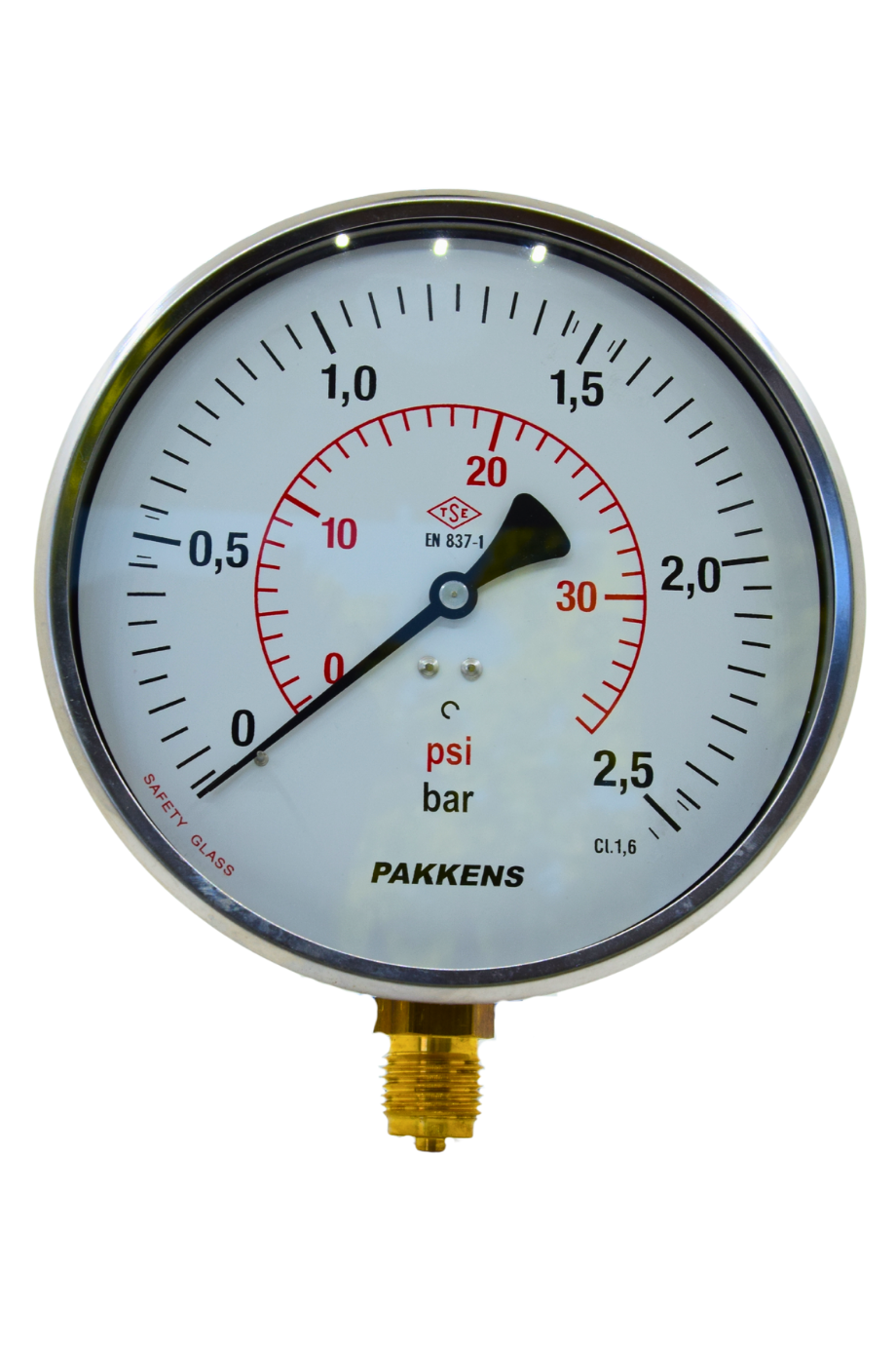 PAKKENS MANOMETRE Q160 2,5 Bar Alt.Ç.Has.