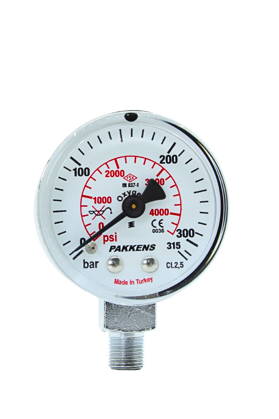 PAKKENS MANOMETRE Q50 315 Bar ALT.Ç.