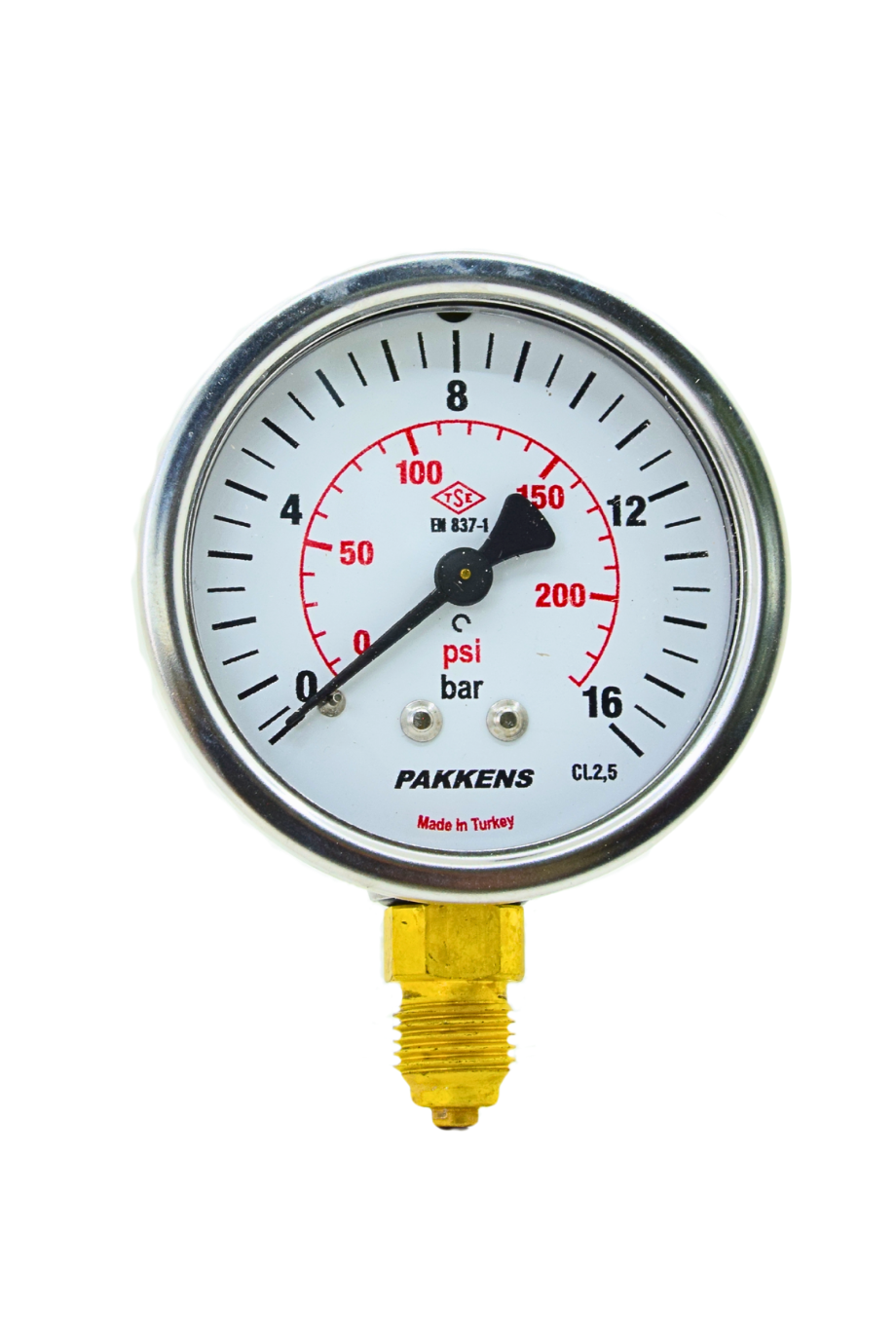 PAKKENS MANOMETRE Q63 16 Bar Alt.Ç.DOLGUSUZ