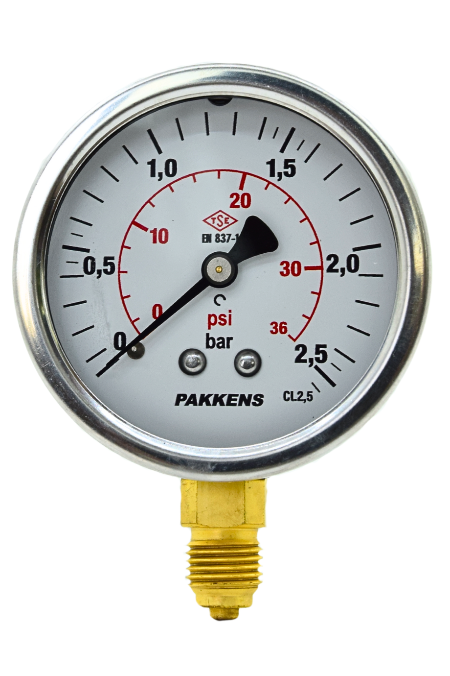 PAKKENS MANOMETRE Q63 GLS.2,5 Bar Alt.Ç.