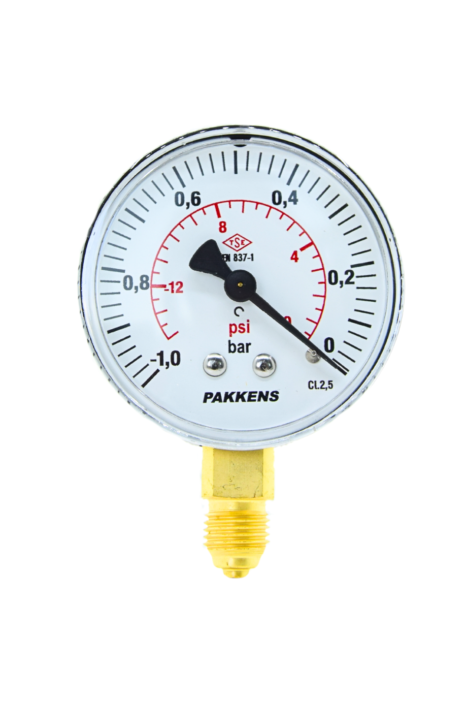 PAKKENS VAKUMETRE Q63 0/-1 BAR ALT B.
