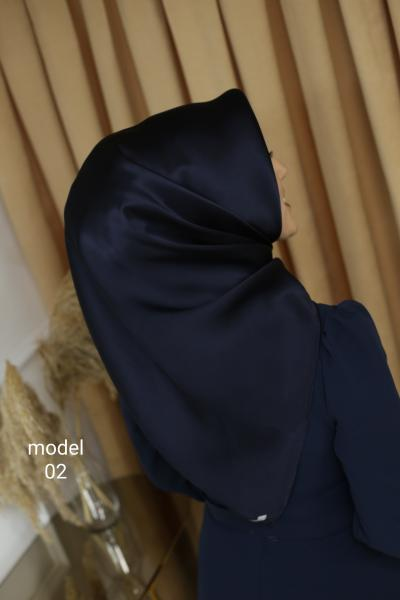 02 CODE SOLID COLOR ARMINE TWILL SILK SCARF